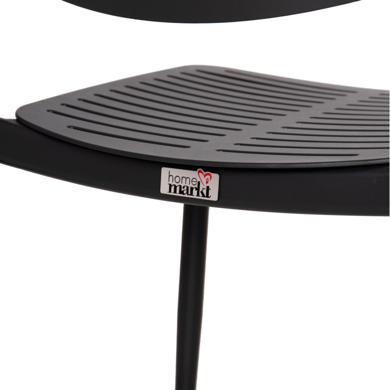 DINING CHAIR HILLIARD FK6645.01 ALUMINUM IN CHARCOAL COLOR 46x54x78Hcm DINING CHAIR HILLIARD FK6645.01 ALUMINUM IN CHARCOAL COLOR 46x54x78Hcm