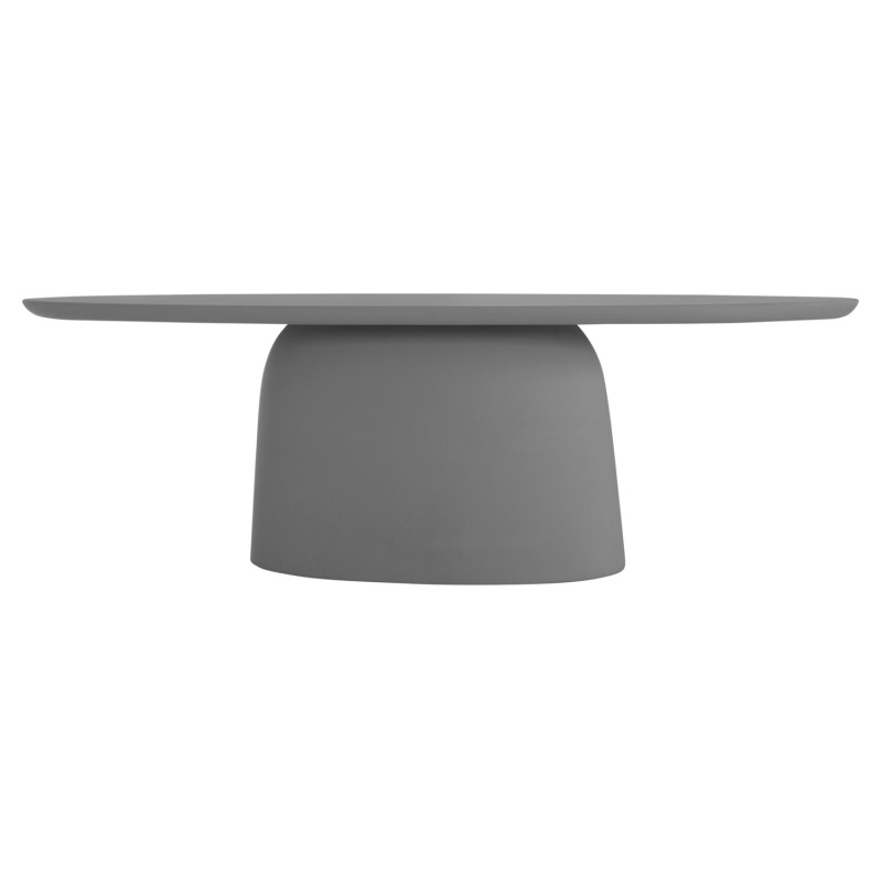 OVAL DINING TABLE BRECCAN FK6577.01 GREY FIBER CEMENT 240x100x75Hcm.