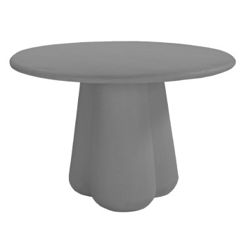 ROUND DINING TABLE NAYU FK6583.01 GREY FIBER CEMENT Φ120x73Hcm.
