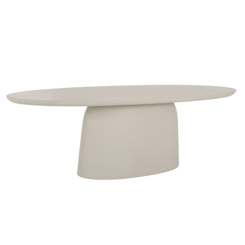 COFFEE TABLE OVAL BRECCAN FK6594.02 BEIGE FIBER CEMENT 130x70x40Hcm. COFFEE TABLE OVAL BRECCAN FK6594.02 BEIGE FIBER CEMENT 130x70x40Hcm.