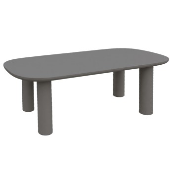 DINING TABLE KIORA FK6597.01 GREY FIBER CEMENT 200x100x75Hcm