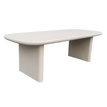 DINING TABLE AZAMI FK6600.02 BEIGE FIBER CEMENT 240x100x75Hcm
