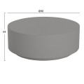 ROUND OUTDOOR COFFEE TABLE KYOKO FK6579.01 GREY FIBER CEMENT Φ90x30Hcm ROUND OUTDOOR COFFEE TABLE KYOKO FK6579.01 GREY FIBER CEMENT Φ90x30Hcm