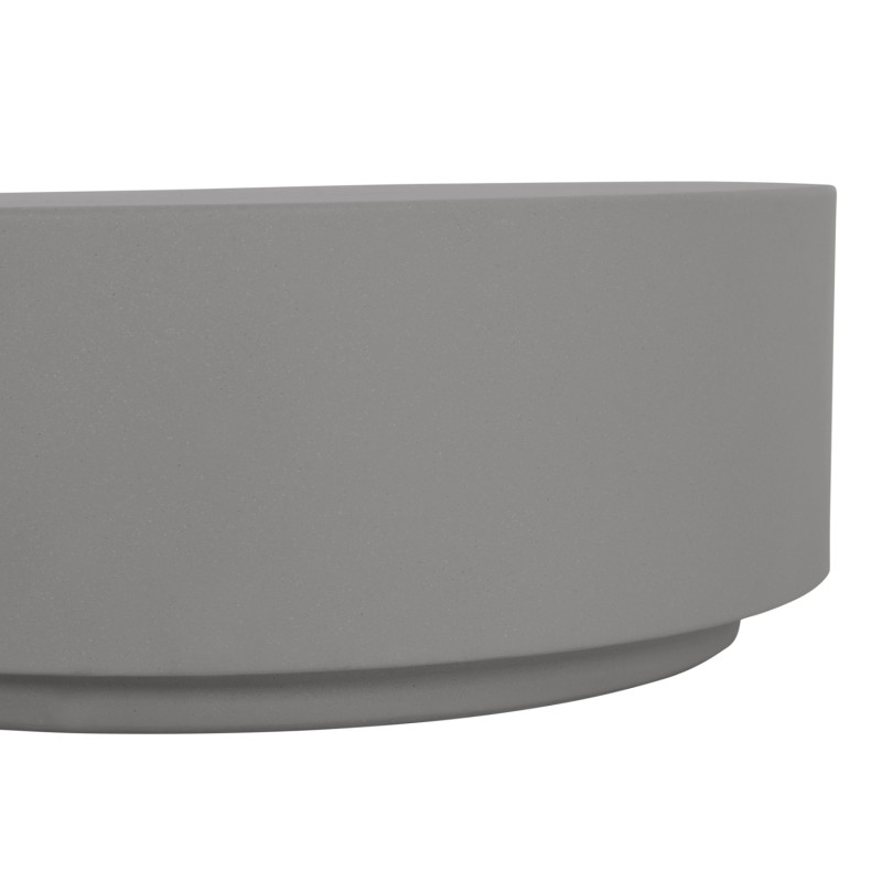 ROUND OUTDOOR COFFEE TABLE KYOKO FK6579.01 GREY FIBER CEMENT Φ90x30Hcm ROUND OUTDOOR COFFEE TABLE KYOKO FK6579.01 GREY FIBER CEMENT Φ90x30Hcm
