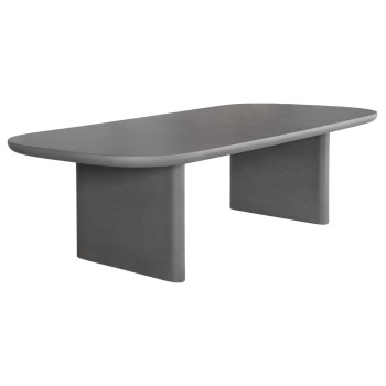 DINING TABLE AZAMI FK6601.01 GREY FIBER CEMENT 300x112x75Hcm