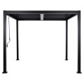 BIOCLIMATIC ALUMINUM PERGOLA PREMIUM FRANIO FK6609.01 BLACK 300x300x240Hcm. BIOCLIMATIC ALUMINUM PERGOLA PREMIUM FRANIO FK6609.01 BLACK 300x300x240Hcm.