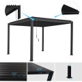 BIOCLIMATIC ALUMINUM PERGOLA DOMECIL FK6611.01 WITH IRON LOUVERS--300x300x240Hcm BIOCLIMATIC ALUMINUM PERGOLA DOMECIL FK6611.01 WITH IRON LOUVERS--300x300x240Hcm
