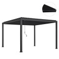 BIOCLIMATIC ALUMINUM PERGOLA DOMECIL FK6612.01 WITH IRON LOUVERS--300x400x240Hcm BIOCLIMATIC ALUMINUM PERGOLA DOMECIL FK6612.01 WITH IRON LOUVERS--300x400x240Hcm