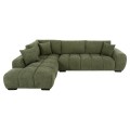 CORNER SOFA (LEFT) COVEN FK3266.14L GREEN FABRIC 298x102-208x85Hcm. CORNER SOFA (LEFT) COVEN FK3266.14L GREEN FABRIC 298x102-208x85Hcm.