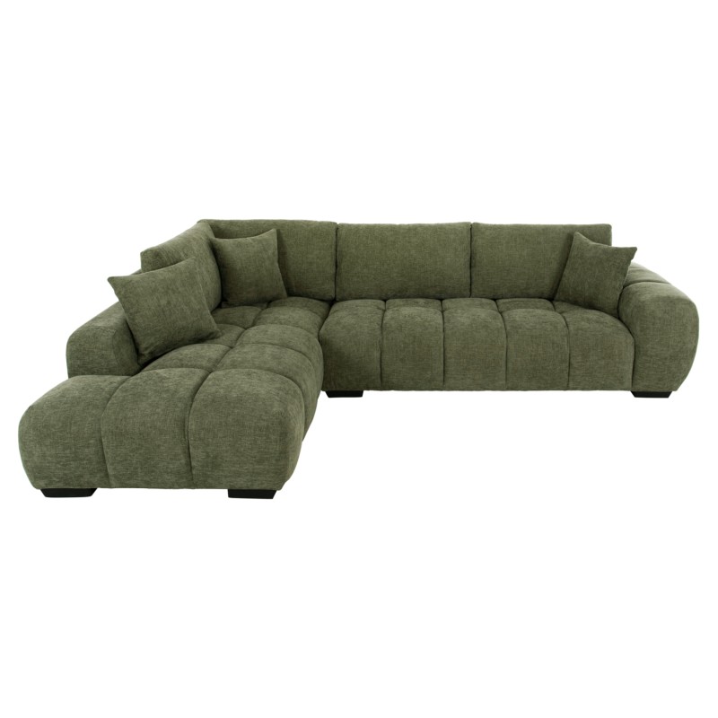 CORNER SOFA (LEFT) COVEN FK3266.14L GREEN FABRIC 298x102-208x85Hcm. CORNER SOFA (LEFT) COVEN FK3266.14L GREEN FABRIC 298x102-208x85Hcm.
