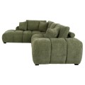 CORNER SOFA (LEFT) COVEN FK3266.14L GREEN FABRIC 298x102-208x85Hcm. CORNER SOFA (LEFT) COVEN FK3266.14L GREEN FABRIC 298x102-208x85Hcm.
