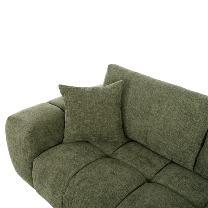 CORNER SOFA (RIGHT) COVEN FK3266.14R GREEN FABRIC 298x102-208x85Hcm.