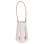 DECORATIVE TABLE LANTERN ERANTYL FK4696.02L WHITE FIBER CEMENT & RATTAN HANDLE Φ17x27Hcm