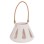 DECORATIVE TABLE LANTERN ERANTYL FK4696.02S WHITE FIBER CEMENT & RATTAN HANDLE Φ25x17Hcm