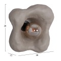WALL SCONCE LUXON FK4701.03M FIBER CEMENT IN GREY 28x15x28Hcm. WALL SCONCE LUXON FK4701.03M FIBER CEMENT IN GREY 28x15x28Hcm.