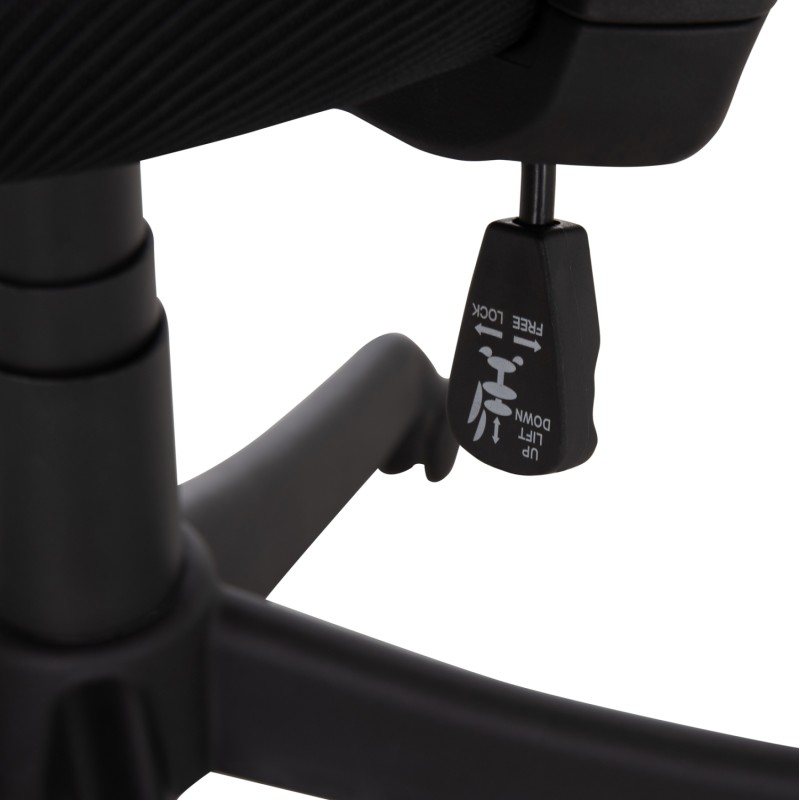 OFFICE CHAIR KRAM FK1208.01 BLACK FRAME--BLACK MESH FABRIC 64x64x100-108Hcm. OFFICE CHAIR KRAM FK1208.01 BLACK FRAME--BLACK MESH FABRIC 64x64x100-108Hcm.