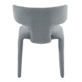 DINING ARMCHAIR BIEN FK18361.01 LIGHT GREY FABRIC 49.5x55.5x76Hcm. DINING ARMCHAIR BIEN FK18361.01 LIGHT GREY FABRIC 49.5x55.5x76Hcm.