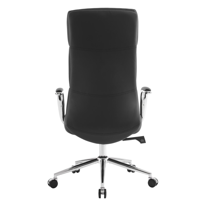 OFFICE CHAIR MEITE FK18353.01 BLACK PU LEATHER--CHROMED BASE 66x71x127Hcm. OFFICE CHAIR MEITE FK18353.01 BLACK PU LEATHER--CHROMED BASE 66x71x127Hcm.