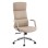 OFFICE CHAIR MEITE FK18353.02 BEIGE PU LEATHER--CHROMED BASE 66x71x127Hcm.