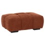 FOOT STOOL COVEN FK3342.02 BRICK RED FABRIC 100x65x37Hcm.
