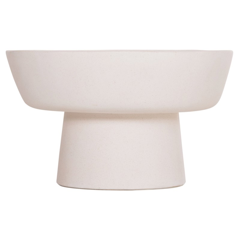 COFFEE TABLE PIRSON FK18155.02 FIBER CEMENT IN WHITE--Φ60x36Hcm. COFFEE TABLE PIRSON FK18155.02 FIBER CEMENT IN WHITE--Φ60x36Hcm.