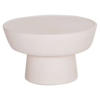 COFFEE TABLE PIRSON FK18155.02 FIBER CEMENT IN WHITE--Φ60x36Hcm.