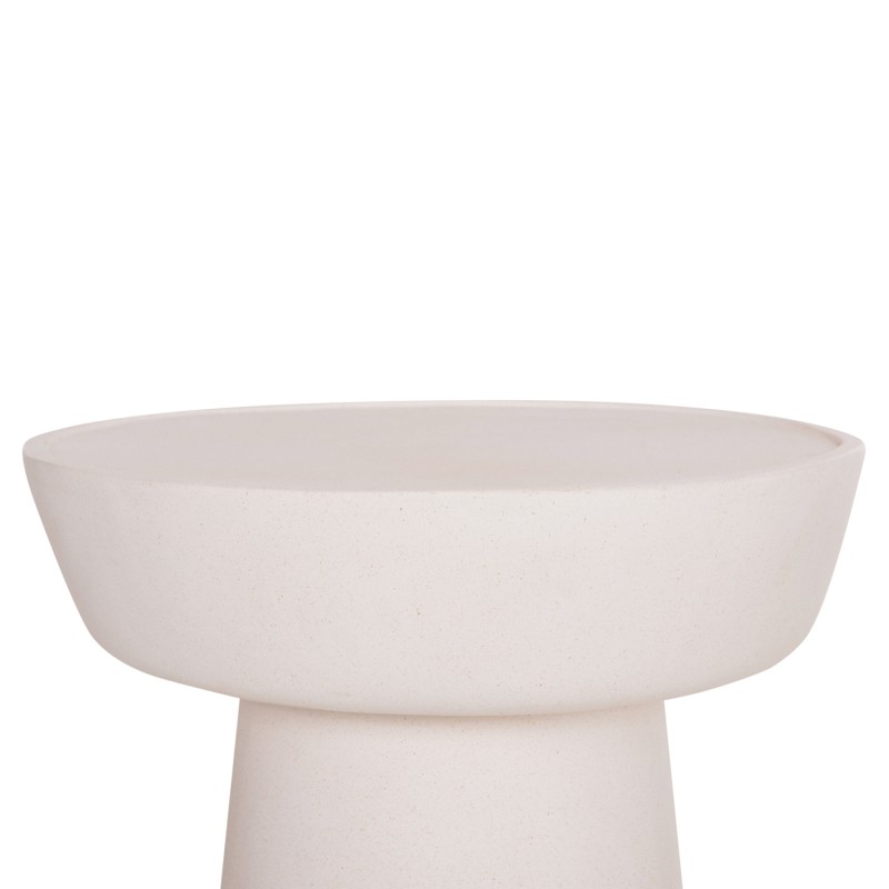 COFFEE TABLE PIRSON FK18155.02 FIBER CEMENT IN WHITE--Φ60x36Hcm. COFFEE TABLE PIRSON FK18155.02 FIBER CEMENT IN WHITE--Φ60x36Hcm.