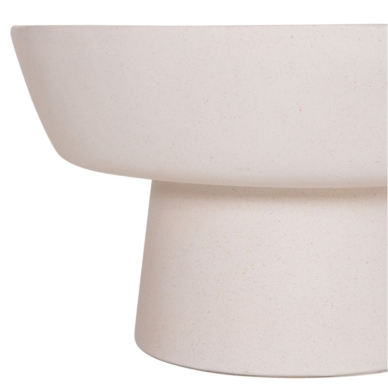 COFFEE TABLE PIRSON FK18155.02 FIBER CEMENT IN WHITE--Φ60x36Hcm. COFFEE TABLE PIRSON FK18155.02 FIBER CEMENT IN WHITE--Φ60x36Hcm.