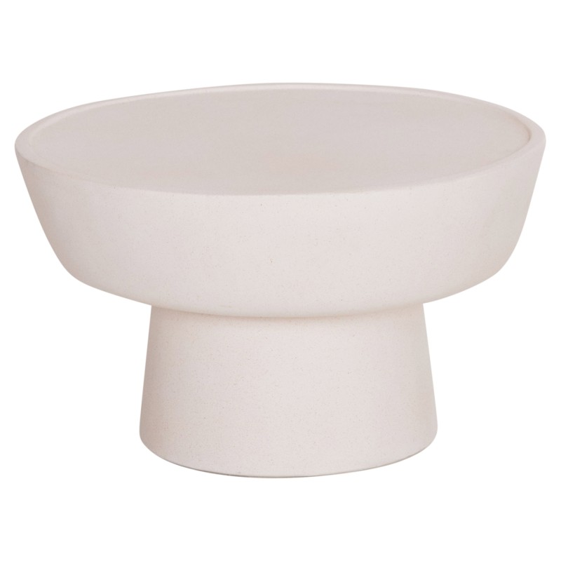 COFFEE TABLE PIRSON FK18155.02 FIBER CEMENT IN WHITE--Φ60x36Hcm. COFFEE TABLE PIRSON FK18155.02 FIBER CEMENT IN WHITE--Φ60x36Hcm.