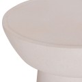 COFFEE TABLE PIRSON FK18155.02 FIBER CEMENT IN WHITE--Φ60x36Hcm. COFFEE TABLE PIRSON FK18155.02 FIBER CEMENT IN WHITE--Φ60x36Hcm.