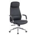 OFFICE CHAIR SONTY FK18354.01 BLACK PU LEATHER--CHROMED BASE 64x68x125Hcm. OFFICE CHAIR SONTY FK18354.01 BLACK PU LEATHER--CHROMED BASE 64x68x125Hcm.