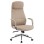 OFFICE CHAIR SONTY FK18354.02 BEIGE PU LEATHER--CHROMED BASE 64x68x125Hcm.