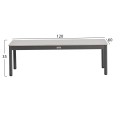 OUTDOOR LOUNGE SET 4PCS SONDRA FK6251.01 ALUMINUM-ROPE-CUSHIONS IN GREY