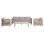 OUTDOOR LOUNGE SET 4PCS SONDRA FK6251.02 ALUMINUM & ROPE IN CAPPUCCINO--CUSHIONS IN BEIGE