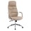 OFFICE CHAIR TEETER FK18355.02 BEIGE PU LEATHER--CHROMED BASE 67x66x121Hcm.