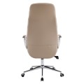 OFFICE CHAIR TEETER FK18355.02 BEIGE PU LEATHER--CHROMED BASE 67x66x121Hcm. OFFICE CHAIR TEETER FK18355.02 BEIGE PU LEATHER--CHROMED BASE 67x66x121Hcm.