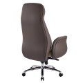 OFFICE CHAIR DRAMON FK18356.02 BEIGE-BROWN PU LEATHER--CHROMED BASE 66x70x132.5Hcm. OFFICE CHAIR DRAMON FK18356.02 BEIGE-BROWN PU LEATHER--CHROMED BASE 66x70x132.5Hcm.