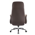 OFFICE CHAIR DRAMON FK18356.02 BEIGE-BROWN PU LEATHER--CHROMED BASE 66x70x132.5Hcm. OFFICE CHAIR DRAMON FK18356.02 BEIGE-BROWN PU LEATHER--CHROMED BASE 66x70x132.5Hcm.
