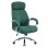 OFFICE CHAIR TOREN FK18357.07 GREEN PU LEATHER--CHROMED BASE 66x74x128Hcm