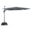 UMBRELLA WITH GROUND WATER BASE JAVANTE FK10722.01 ALUMINUM IN SILVER COLOR--GREY SHADE 3x3x2.76FK