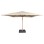 PROFESSIONAL UMBRELLA 4x4x3.73FK WITH GROUND WATER BASE GLADELL FK10724.02 HEAT TRANSFER ALUMINUM-ACRYLIC SHADE