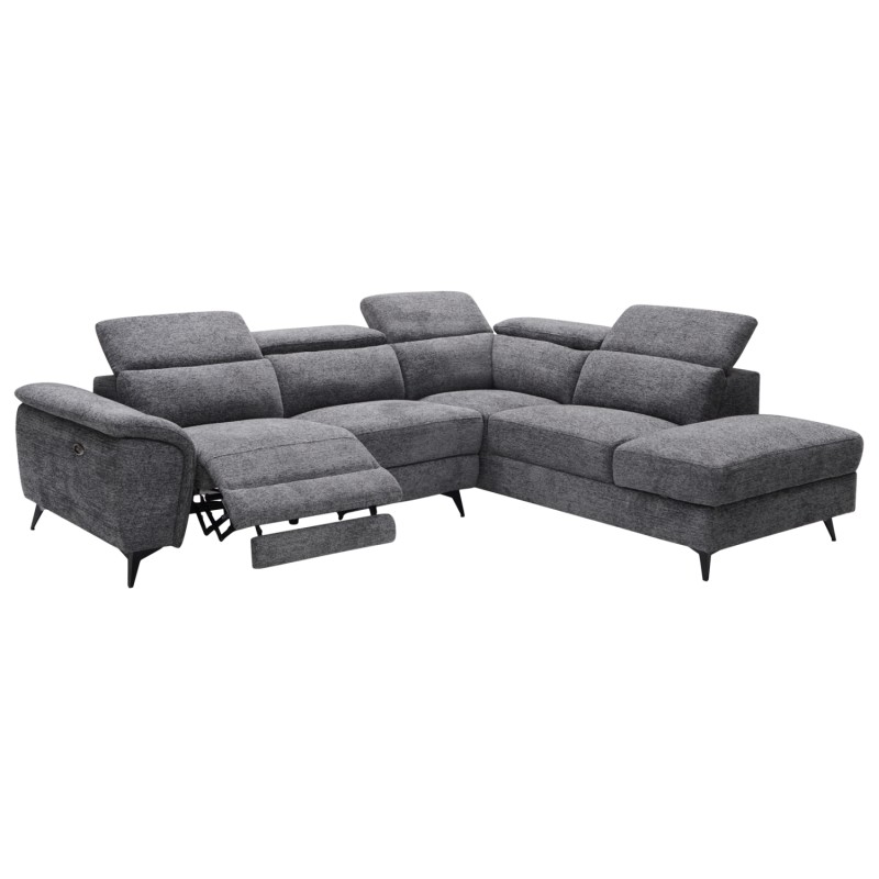 SOFA RIGHT CORNER-RECLINE & STORAGE SPACE RESTRO ΗΜ3339.01R GREY FABRIC 290x220x80Hcm. SOFA RIGHT CORNER-RECLINE & STORAGE SPACE RESTRO ΗΜ3339.01R GREY FABRIC 290x220x80Hcm.