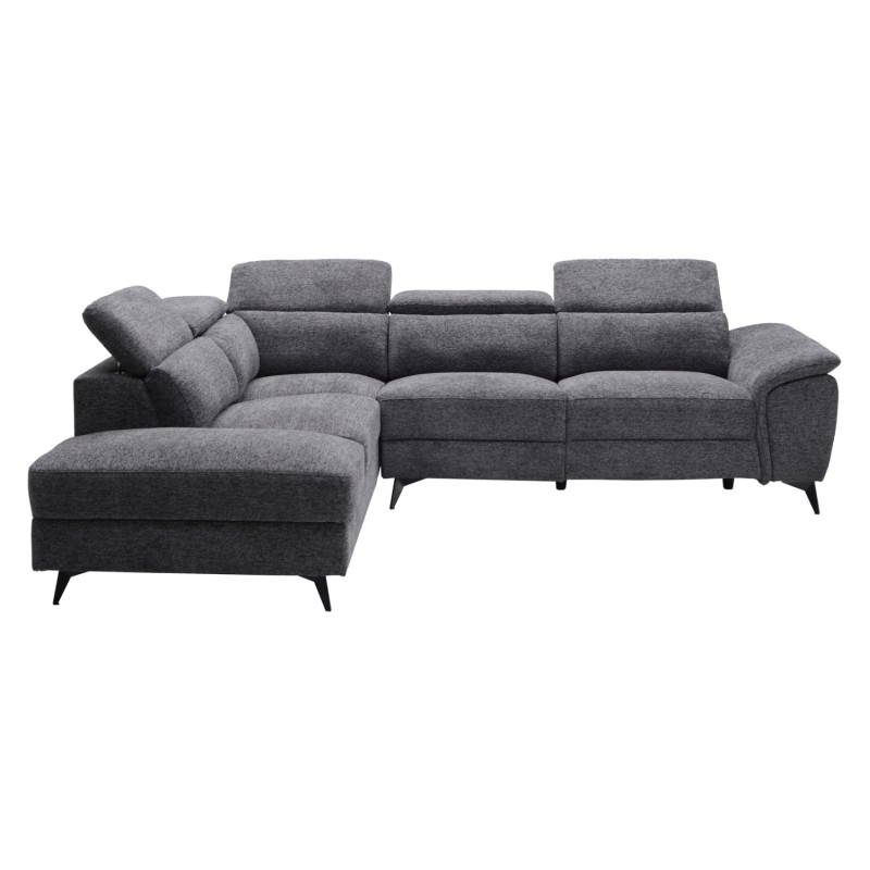 SOFA LEFT CORNER-RECLINE & STORAGE SPACE RESTRO FK3339.01L GREY FABRIC 290x220x80Hcm. SOFA LEFT CORNER-RECLINE & STORAGE SPACE RESTRO FK3339.01L GREY FABRIC 290x220x80Hcm.