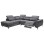SOFA LEFT CORNER-RECLINE & STORAGE SPACE RESTRO FK3339.01L GREY FABRIC 290x220x80Hcm.