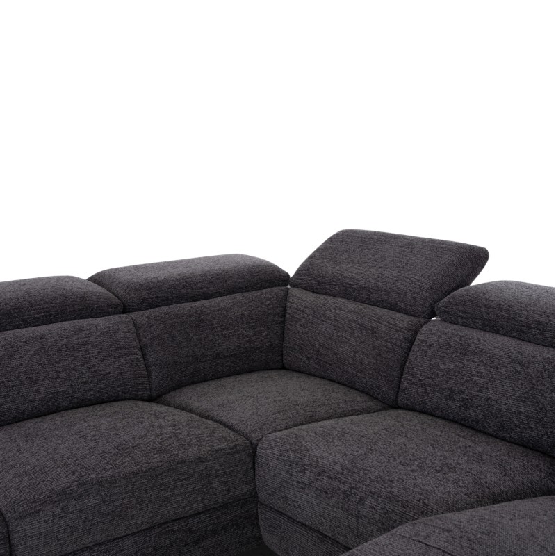 SOFA LEFT CORNER-RECLINE & STORAGE SPACE RESTRO FK3339.01L GREY FABRIC 290x220x80Hcm. SOFA LEFT CORNER-RECLINE & STORAGE SPACE RESTRO FK3339.01L GREY FABRIC 290x220x80Hcm.