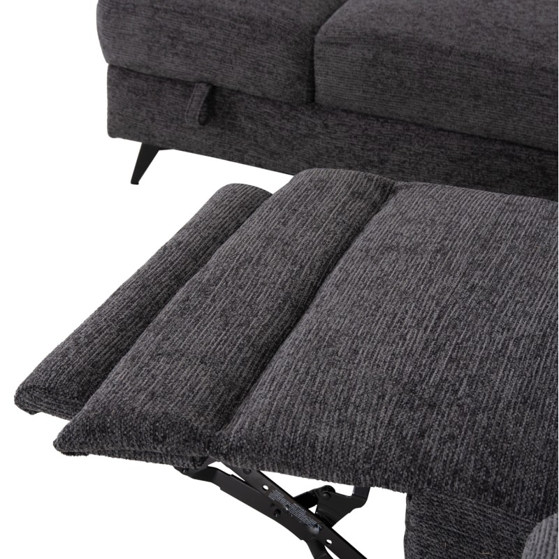SOFA LEFT CORNER-RECLINE & STORAGE SPACE RESTRO FK3339.01L GREY FABRIC 290x220x80Hcm. SOFA LEFT CORNER-RECLINE & STORAGE SPACE RESTRO FK3339.01L GREY FABRIC 290x220x80Hcm.