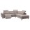 SOFA RIGHT CORNER-RECLINE & STORAGE SPACE RESTRO FK3339.02R BEIGE FABRIC 290x220x80Hcm.