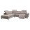 SOFA LEFT CORNER-RECLINE & STORAGE SPACE RESTRO FK3339.02L BEIGE FABRIC 290x220x80Hcm.