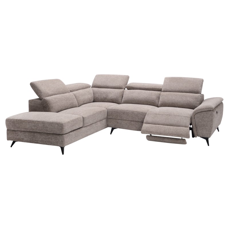 SOFA LEFT CORNER-RECLINE & STORAGE SPACE RESTRO FK3339.02L BEIGE FABRIC 290x220x80Hcm. SOFA LEFT CORNER-RECLINE & STORAGE SPACE RESTRO FK3339.02L BEIGE FABRIC 290x220x80Hcm.