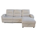 RIGHT CORNER SOFA SYNTHIA FK3308.01R RECLINE & STORAGE SPACE--BEIGE FABRIC 245x170x98Hcm. RIGHT CORNER SOFA SYNTHIA FK3308.01R RECLINE & STORAGE SPACE--BEIGE FABRIC 245x170x98Hcm.